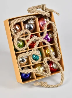 5ft Long Multi-color Glass Ball Garland