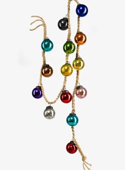 5ft Long Multi-color Glass Ball Garland