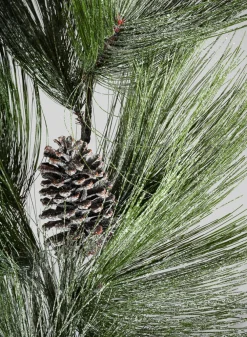 6ft Long Pine Needle with Pinecone Garland