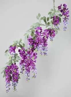 5ft Long Purple Wisteria Garland, Case of 4