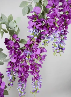 5ft Long Purple Wisteria Garland, Case of 4