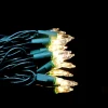 27ft Long 100 Super Bright Clear Light Set on Green Wire