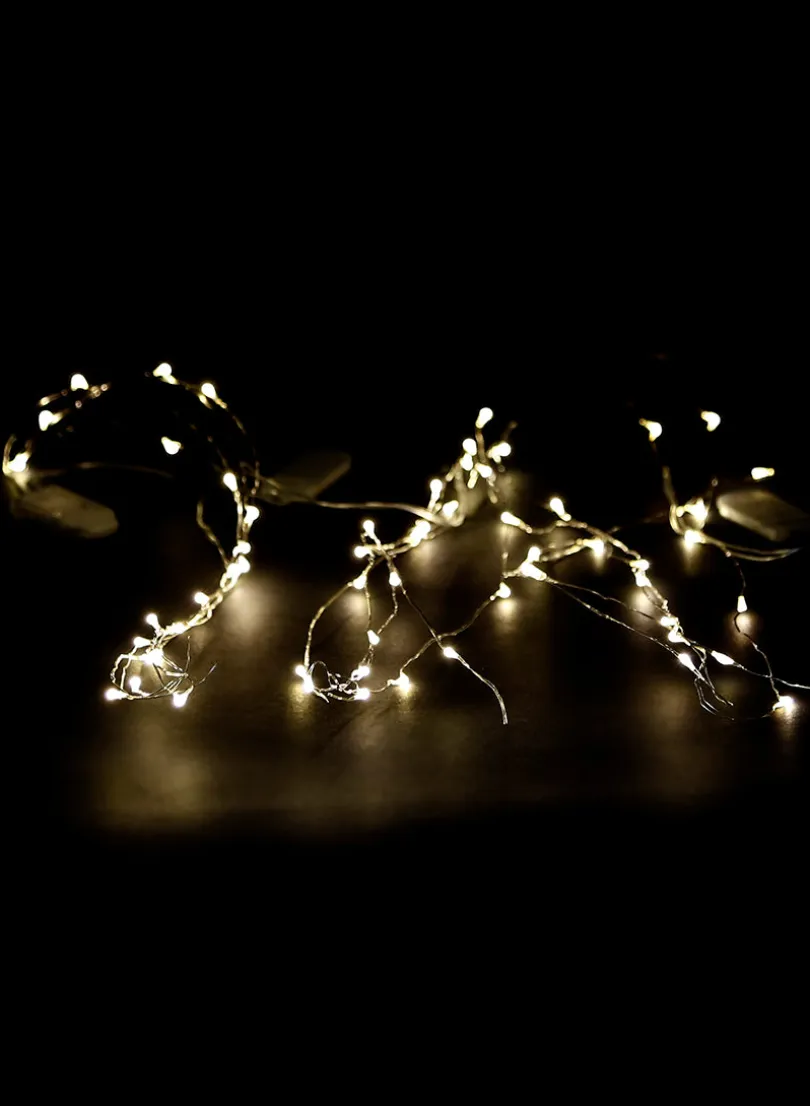 7ft Long 20-Warm-White-Mini-Lights String, Set of 6