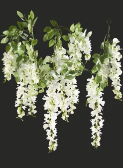5ft Long White Wisteria Garland