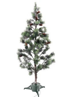 6ft Tall Fiber Optic Pine Needle Christmas Tree
