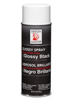Glossy Black Lacquer Spray Paint #625