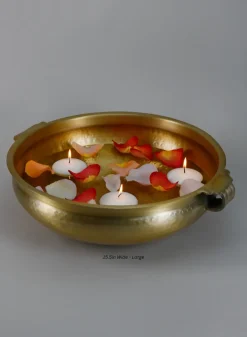Gold Aluminum Urn Bowls