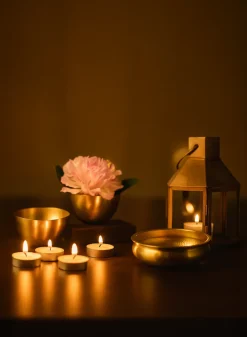 Gold Aluminum Urn Bowls