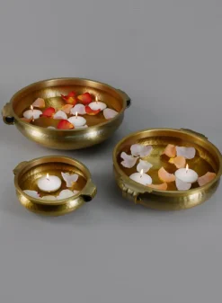 Gold Aluminum Urn Bowls