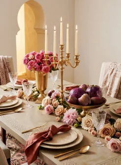 Gold Pedestal Bowl & Urn Vases