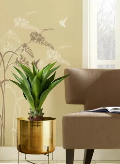 Gold Soho Planter With Stand