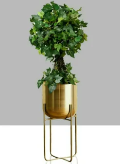 Gold Soho Planter With Stand