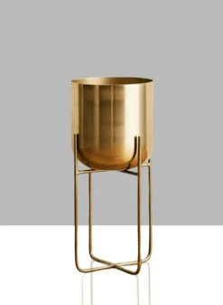 Gold Soho Planter With Stand