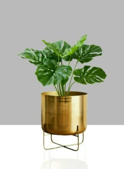 Gold Soho Planter With Stand