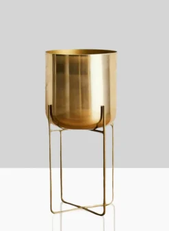 Gold Soho Planter With Stand