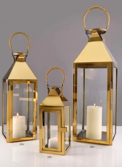 Gold Soho Stainless Steel Lanterns