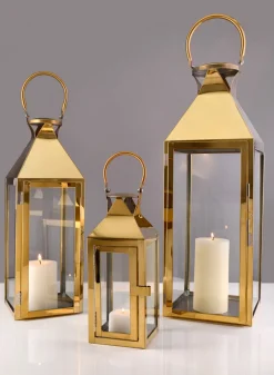 Gold Soho Stainless Steel Lanterns