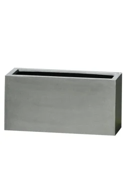 Gray Fiberstone Rectangular Planters