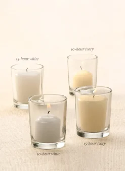 15-Hour White Votive, Set of 24