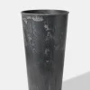 13 in Aged Black Tall Flower Bucket