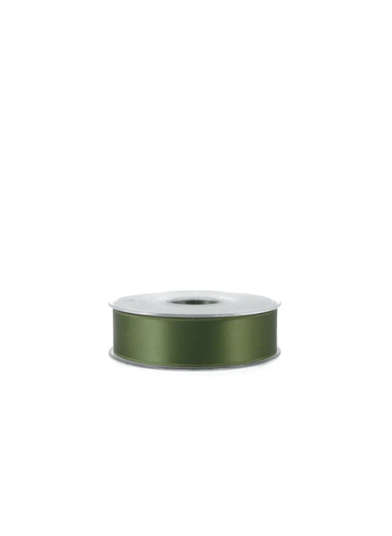 1in Dark Moss Swiss Satin Ribbon
