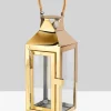 13in Gold Soho Stainless Steel Lantern