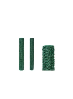 24in & 36in Green Vinyl-Coated Hex Netting