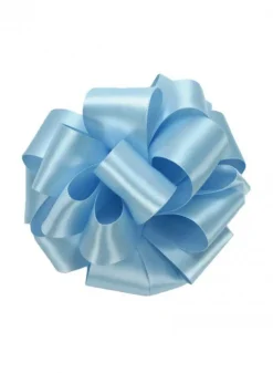 5/8in & 1 1/2in Light Blue Double Face Satin Ribbon