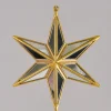 5in Long Antique Gold Mirror Star Plastic Ornament