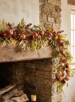 60in Long Autumn Harvest Festive Garland with Apples