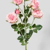 30in Long Blooming Pink Roses Spray