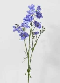33in Long Blue Purple Bouquet Larkspur Spray, Case of 12