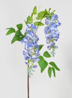 37in Long Blue Wisteria Spray, Case of 12