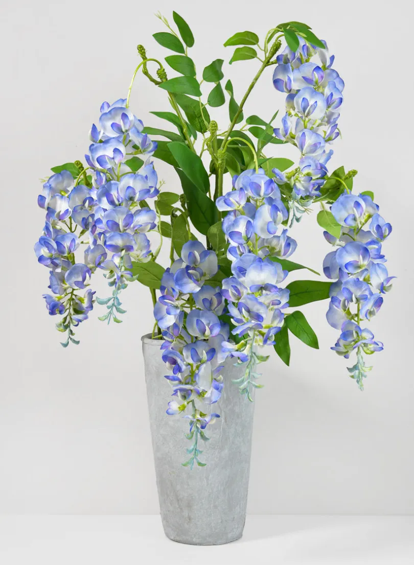 37in Long Blue Wisteria Spray, Case of 12