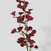 45in Long Burgundy Ginko Leaf Spray, Case of 12