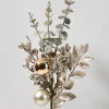 19in Long Champagne Glitter Eucalyptus & Berry Pick, Case of 12
