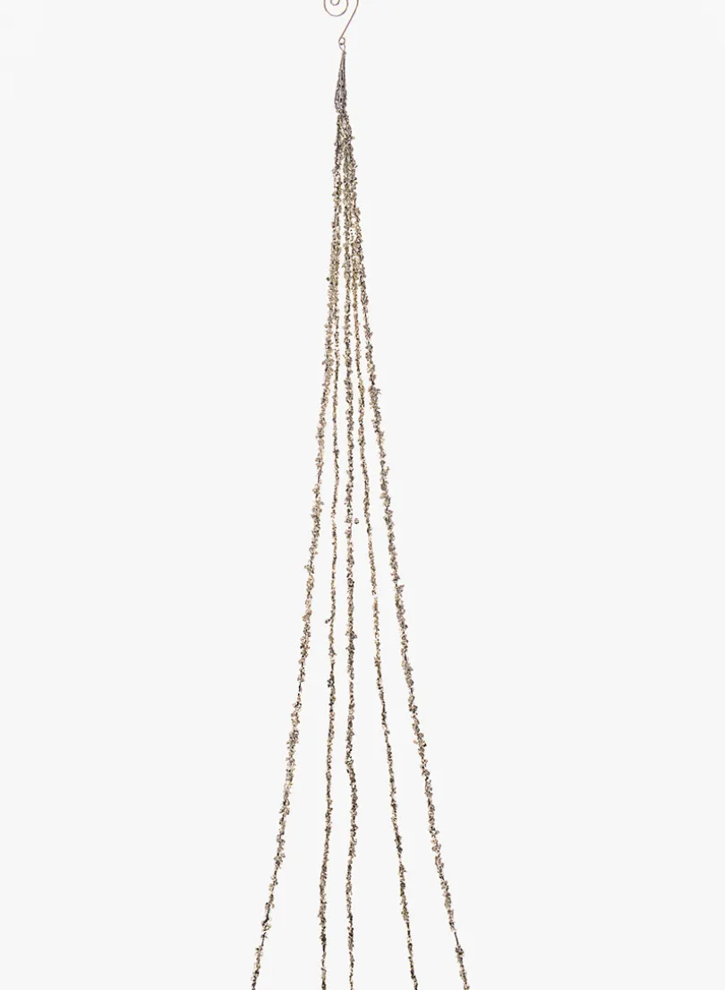 40in Long Champagne Gold Beaded Multi-string Garland, Case of 12