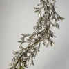 56in Long Champagne Leaf & Glitter Berry Garland