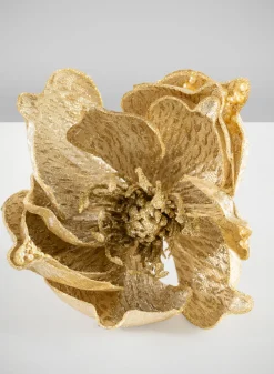7in Long Champ Magnolia Flower with Clip, Case of 12