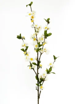 39in Long Cream Apple Blossom Branch, Case of 12