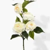 30in Long Cream Camellia Spray, Case of 12