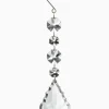 5.5in Long Crystal Ornament