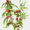 60in Long Eucalyptus and Red Berry Garland