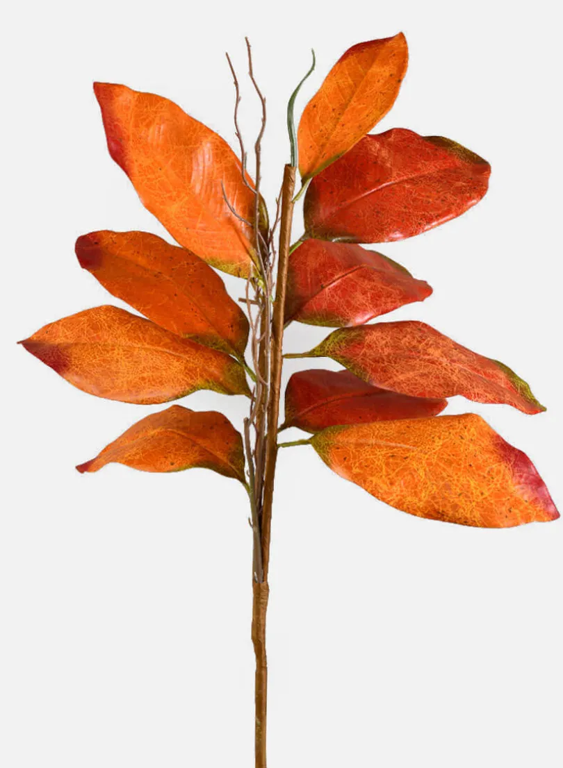 36in Long Fall Magnolia Leaf Spray, Case of 24
