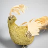 12in Long Fancy Gold Peacock Ornament, Case of 6