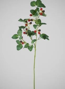 29in Long Faux Red/Black Raspberry Stem, Case of 12