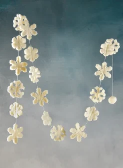 56in Long Felt Snowflake Garland