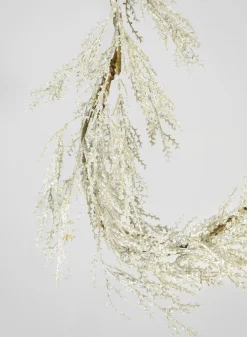 60in Long Frosted Silver Garland