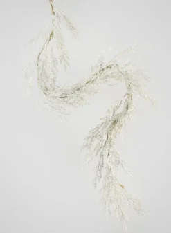 60in Long Frosted Silver Garland