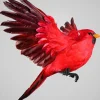 18in Long Giant Flying Red Cardinal Ornament